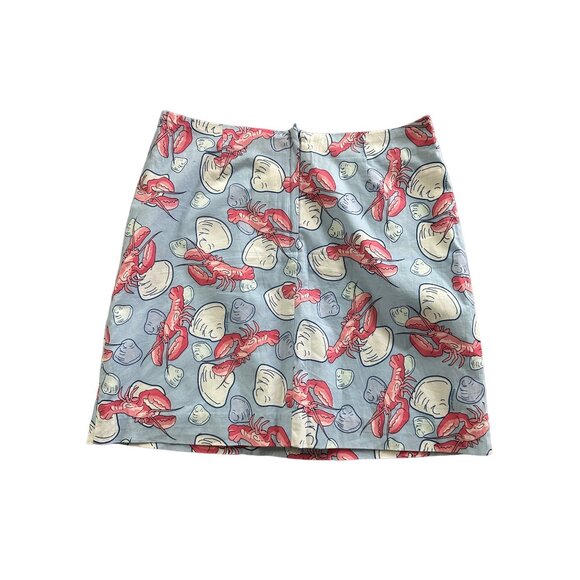 Vineyard Vines Blue and Pink Lobster Print Skirt - Picture 2 of 6